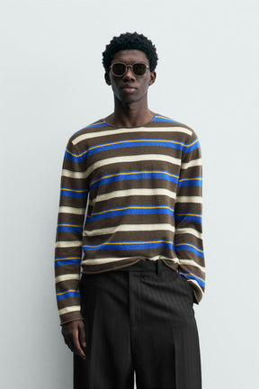 LIMITED EDITION STRIPED JACQUARD JUMPER - Image 2
