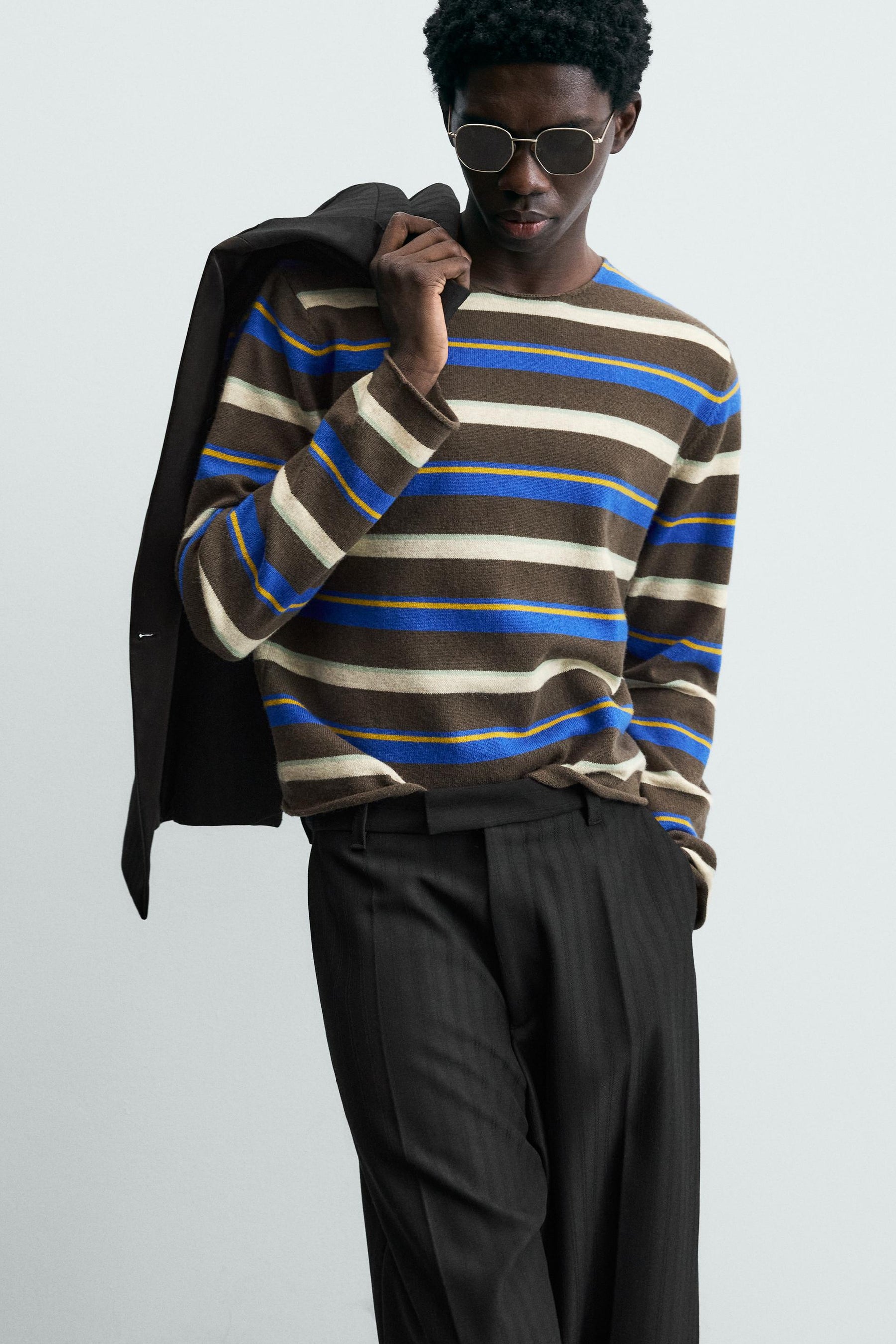 Striped Knit Pullover