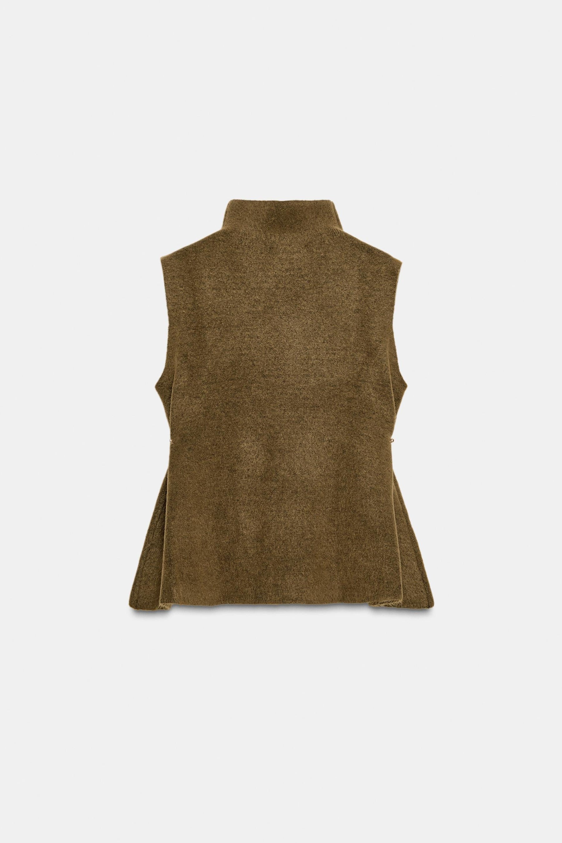 ASYMMETRIC KNIT TOP WITH SIDE APPLIQUÉS - Image 2
