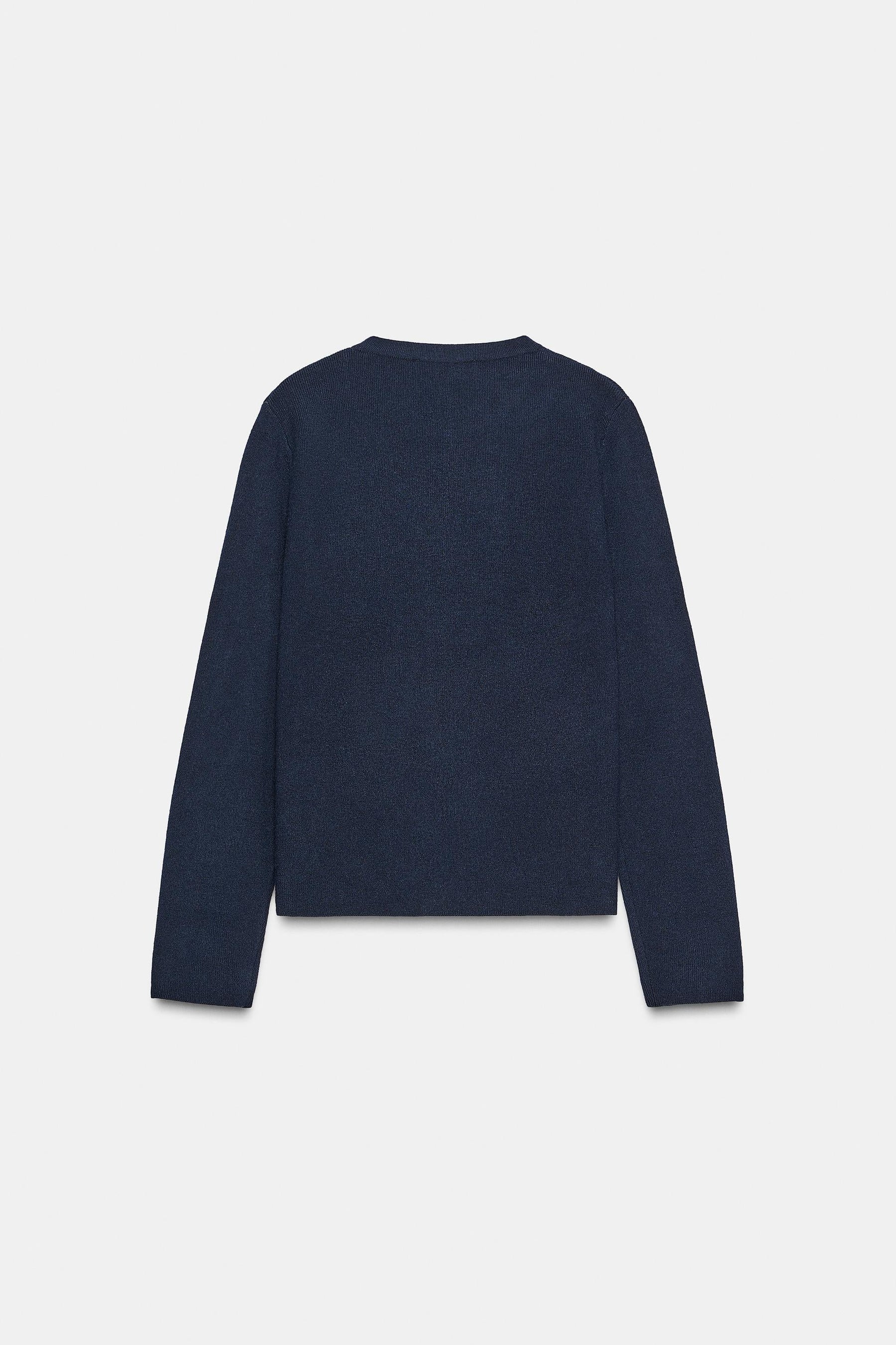 BASIC KNIT CARDIGAN WITH BUTTONS - Image 6