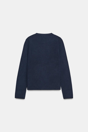 BASIC KNIT CARDIGAN WITH BUTTONS - Image 6