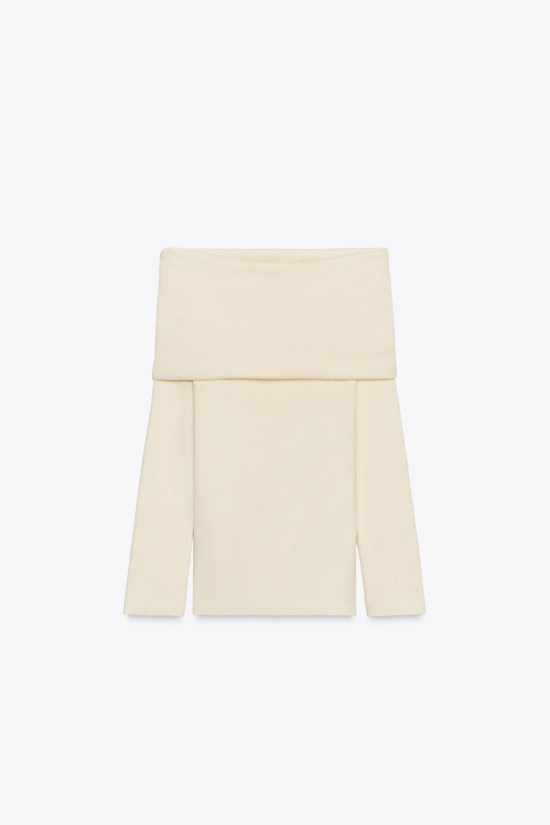 STRAPLESS KNIT TOP