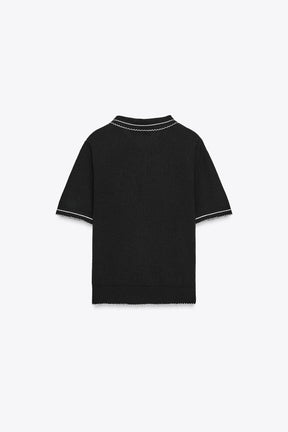 Knit Polo Shirt with