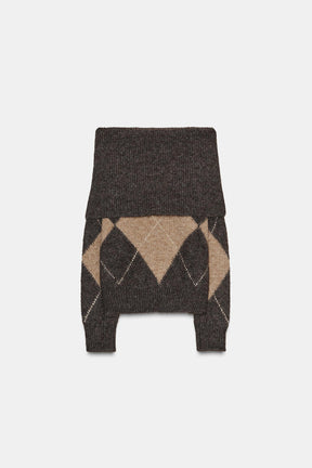 STRAPLESS KNIT JUMPER
