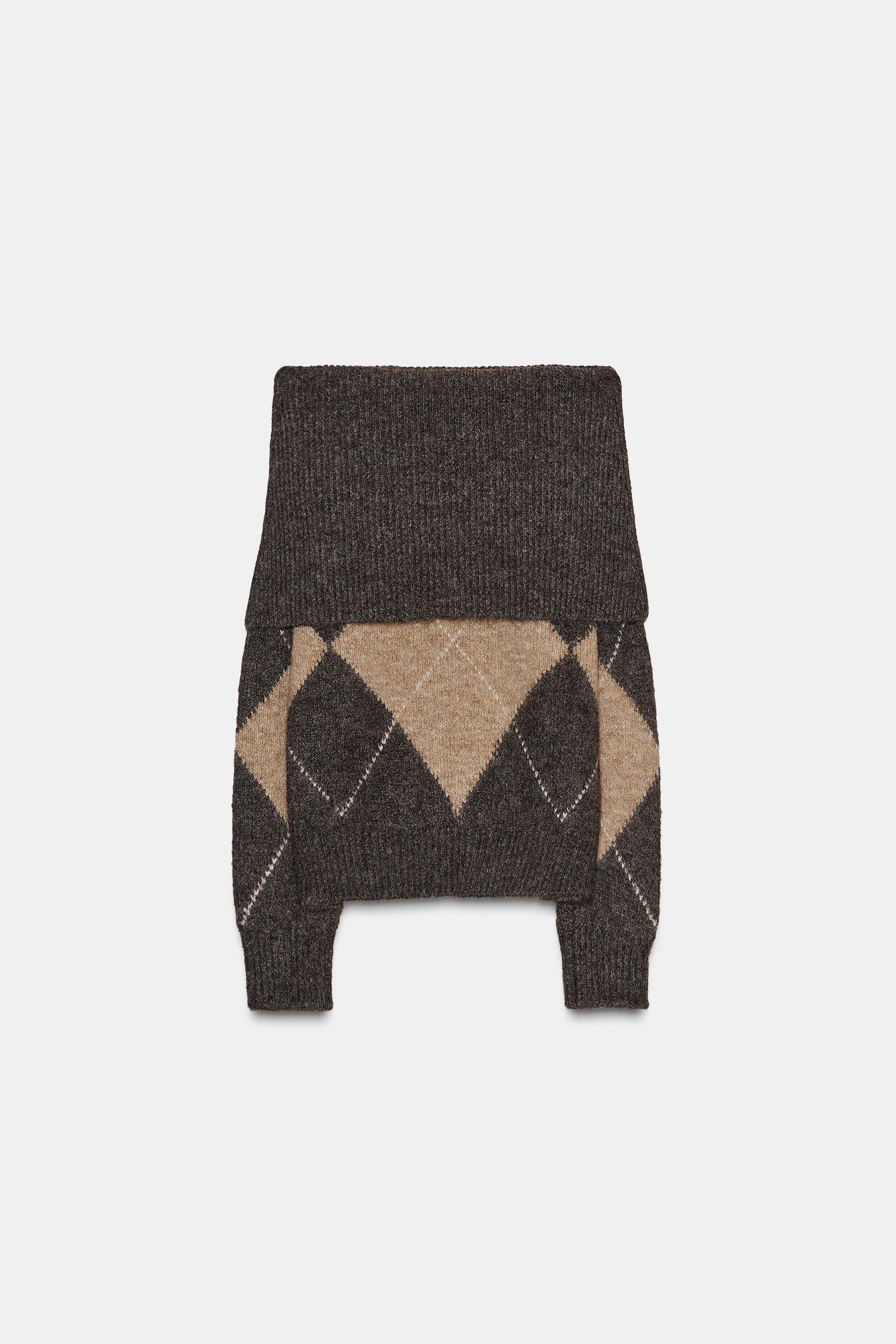 STRAPLESS KNIT JUMPER