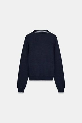 Knit Polo Shirt with