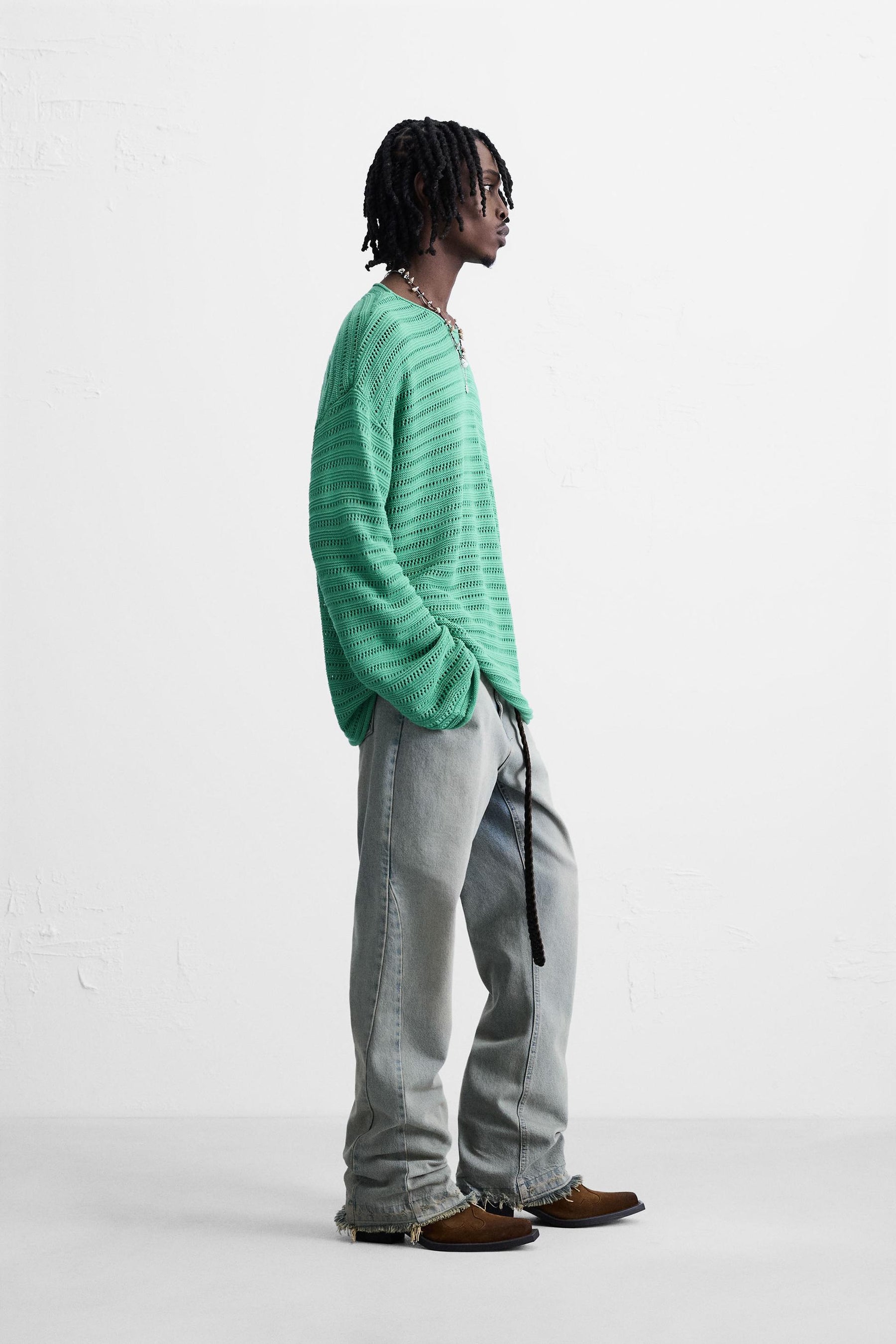 TEXTURED KNIT SWEATER - Image 4