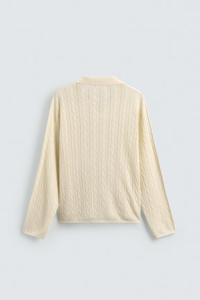 BRAIDED TEXTURE POLO SHIRT - Image 7