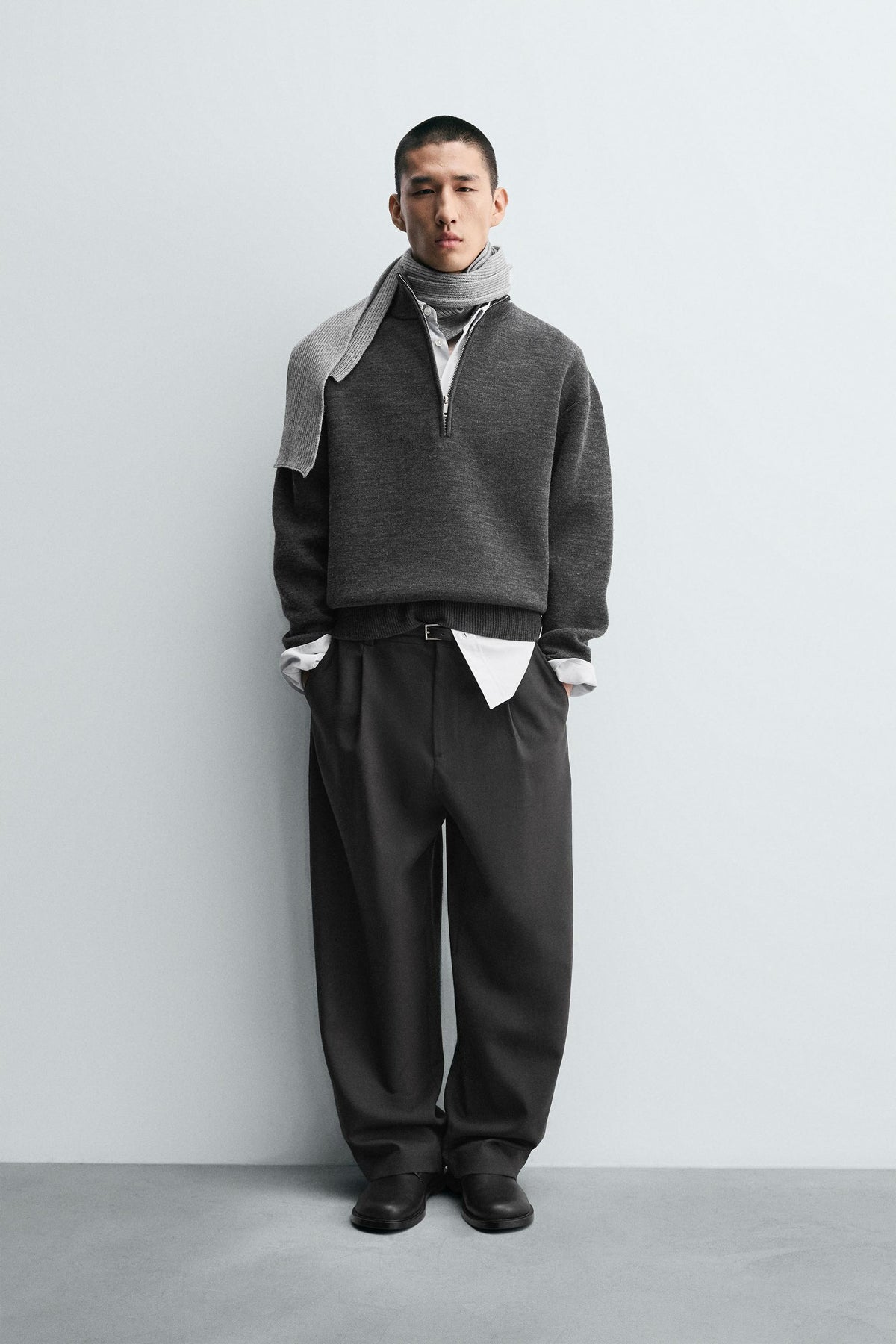 QUARTER-ZIP JUMPER - Image 1
