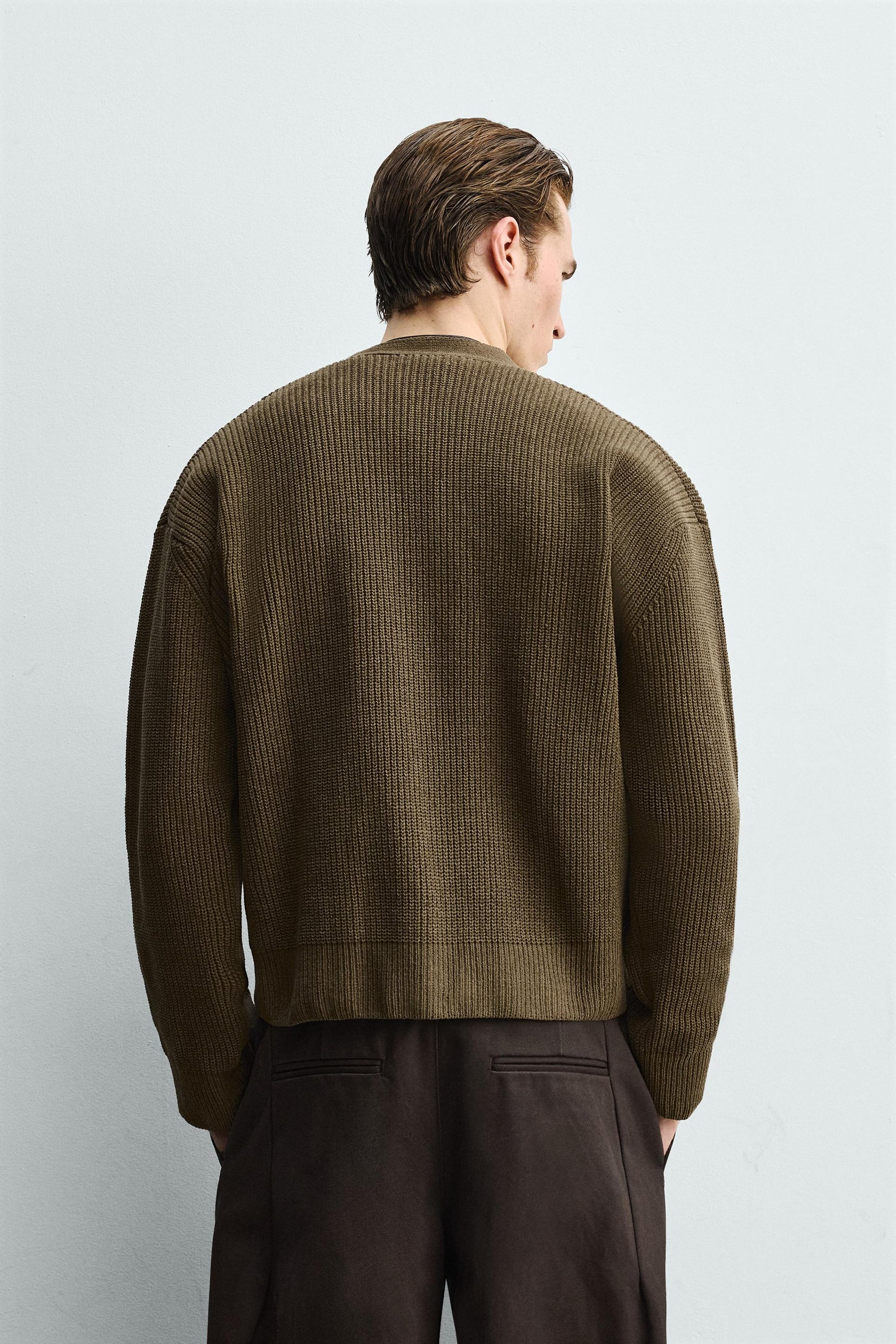 Textured Relaxed Cardigan