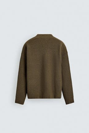 Textured Relaxed Cardigan