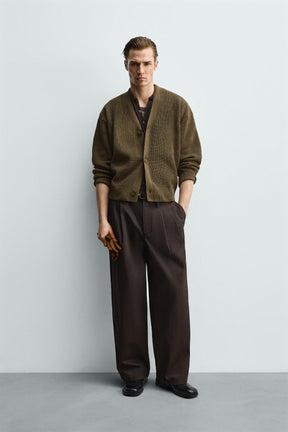 Textured Relaxed Cardigan