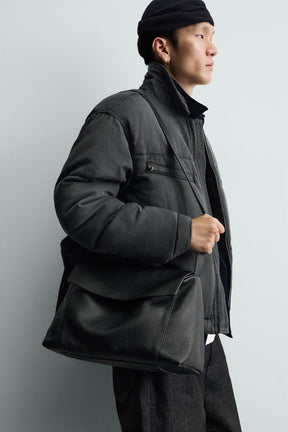 WASHED QUILTED DENIM JACKET - Image 6