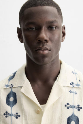 CONTRAST JACQUARD SHIRT - Image 5