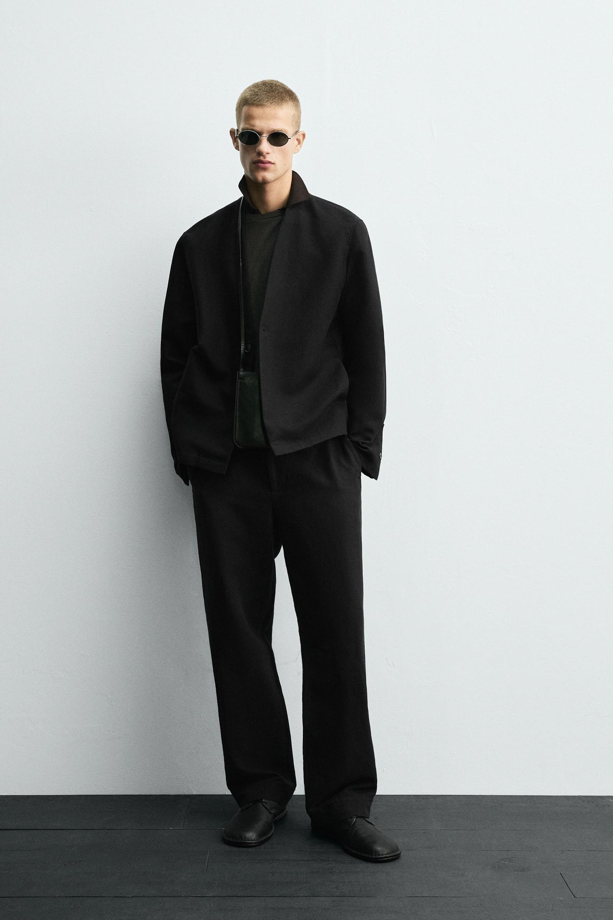 COTTON/LINEN SUIT TROUSERS - Image 1