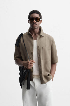 VISCOSE AND JUTE SHIRT - Image 2