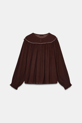 Embroidered Beaded Blouse