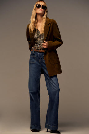 Bluse mit Metallic-Fadendruck