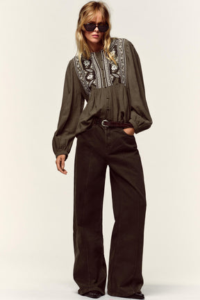 EMBROIDERED BLOUSE