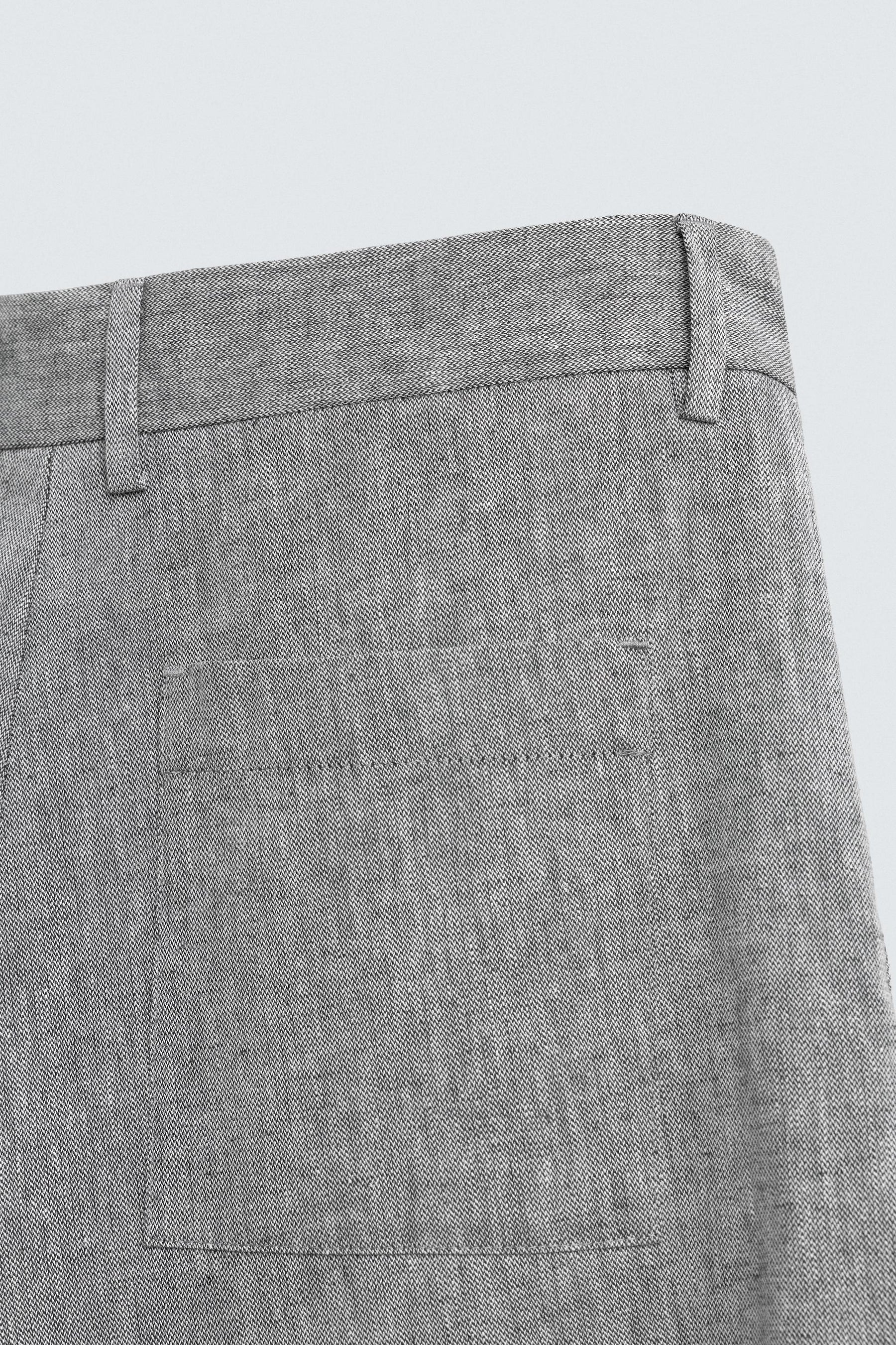 COTTON/LINEN BERMUDA SHORTS - Image 9
