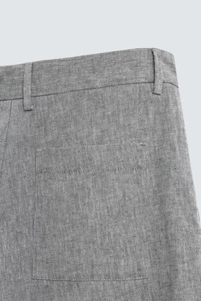 COTTON/LINEN BERMUDA SHORTS - Image 9