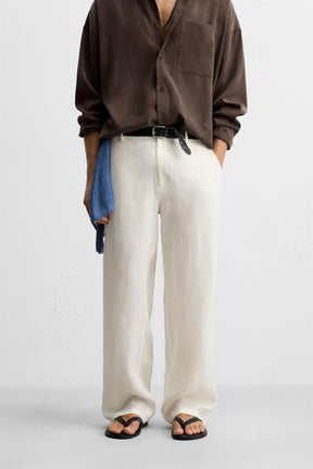100% LINEN TROUSERS - Image 2