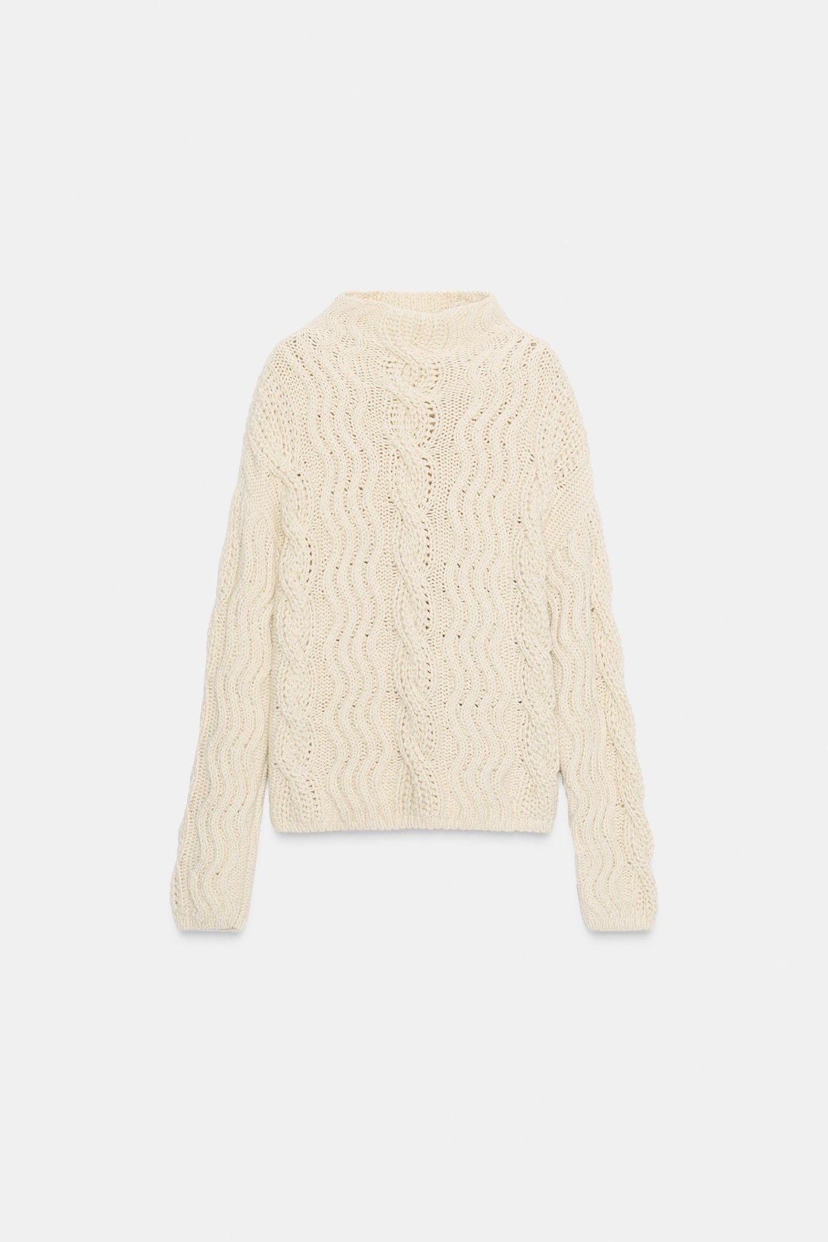 Zopfstrickpullover 