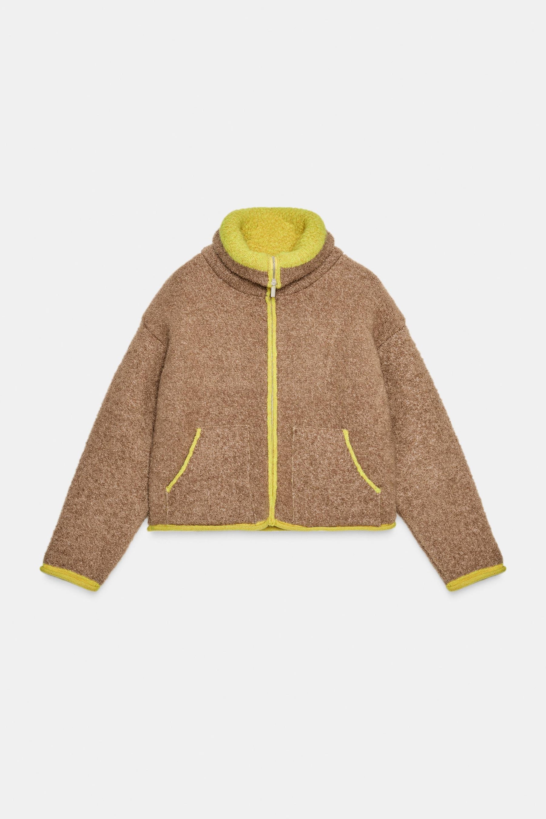 Contrasting Trim Cardigan