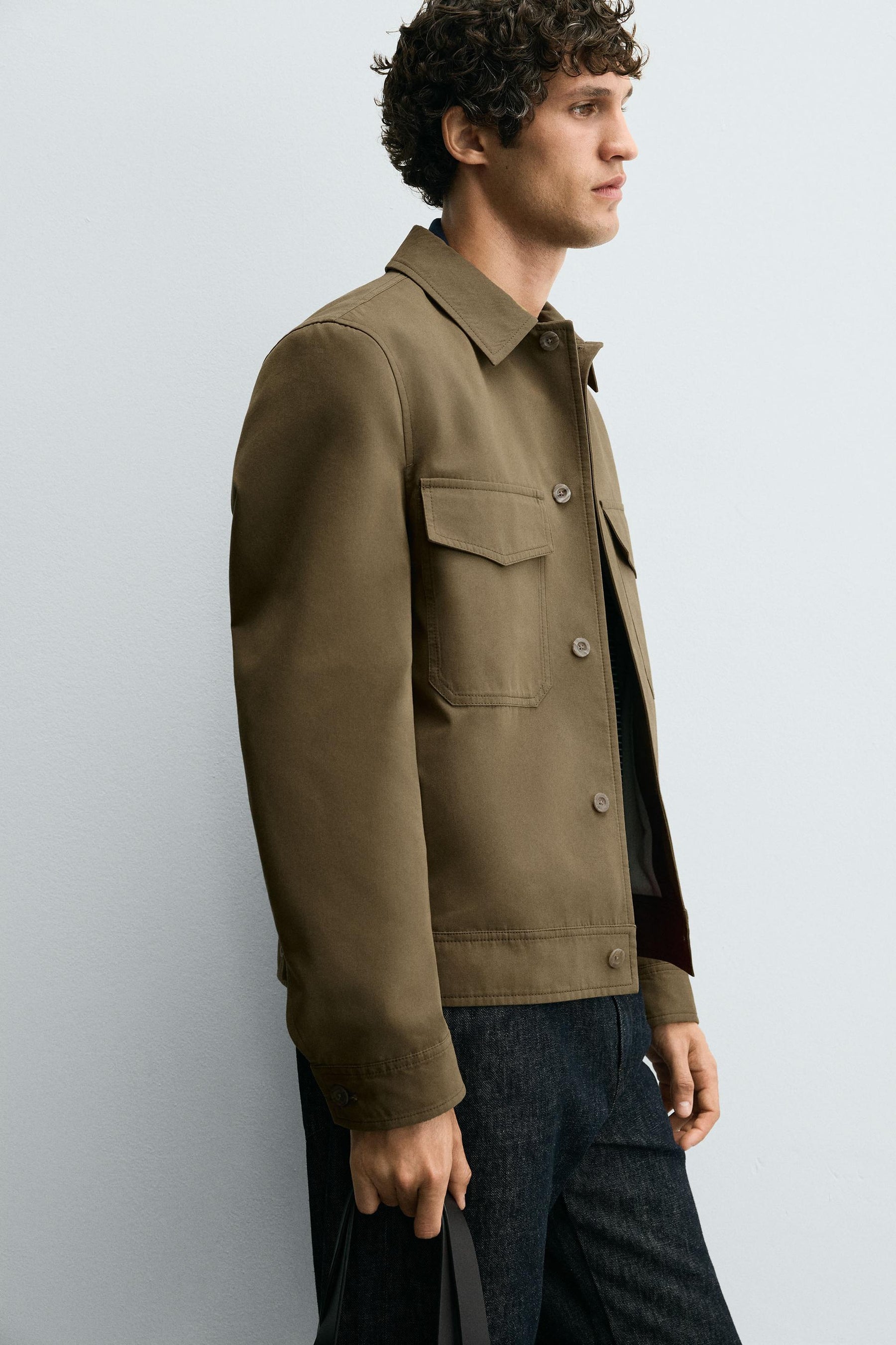 COTTON BLEND TECHNICAL JACKET - Image 6
