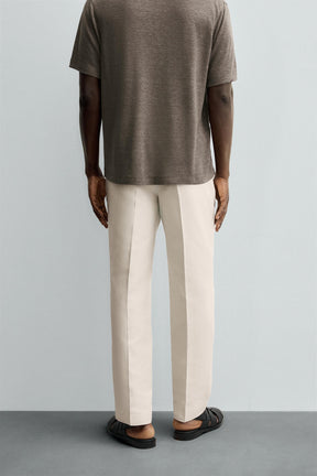 REGULAR FIT PLEATED TROUSERS - Image 3