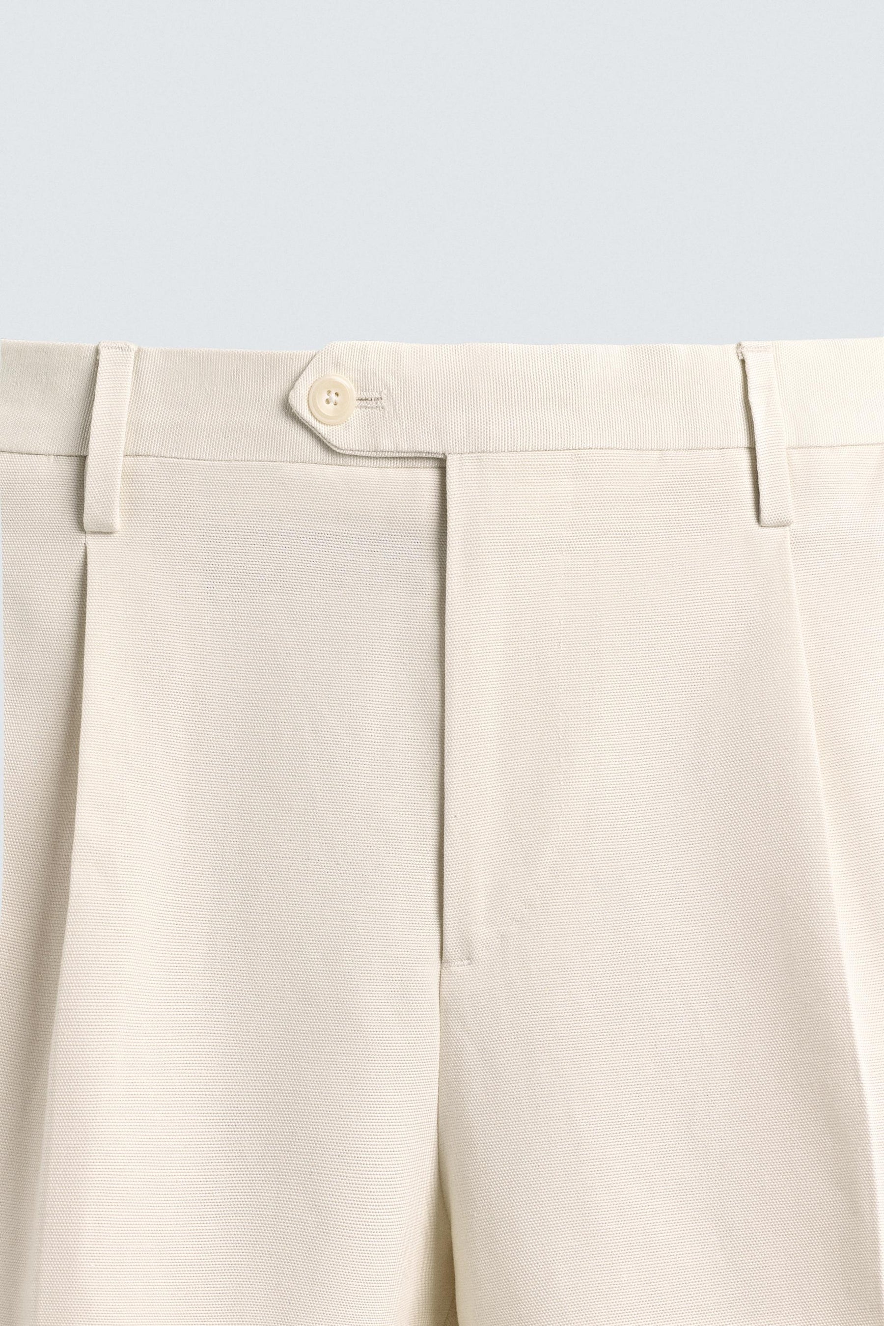 REGULAR FIT PLEATED TROUSERS - Image 9