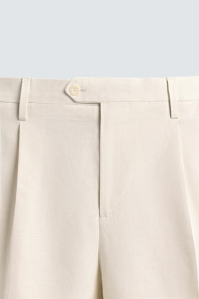 REGULAR FIT PLEATED TROUSERS - Image 9