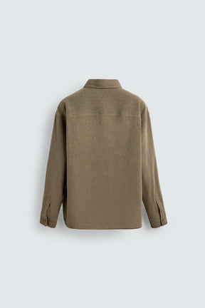 COTTON BLEND TEXTURED SHIRT - Image 8