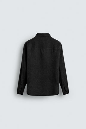 COTTON BLEND TEXTURED SHIRT - Image 7