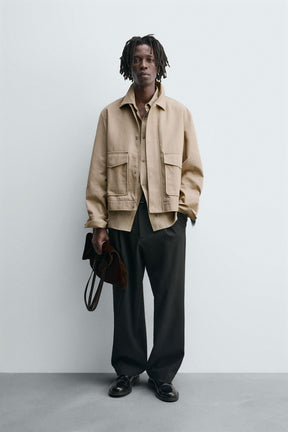TWILL TEXTURED JACKET - Image 1