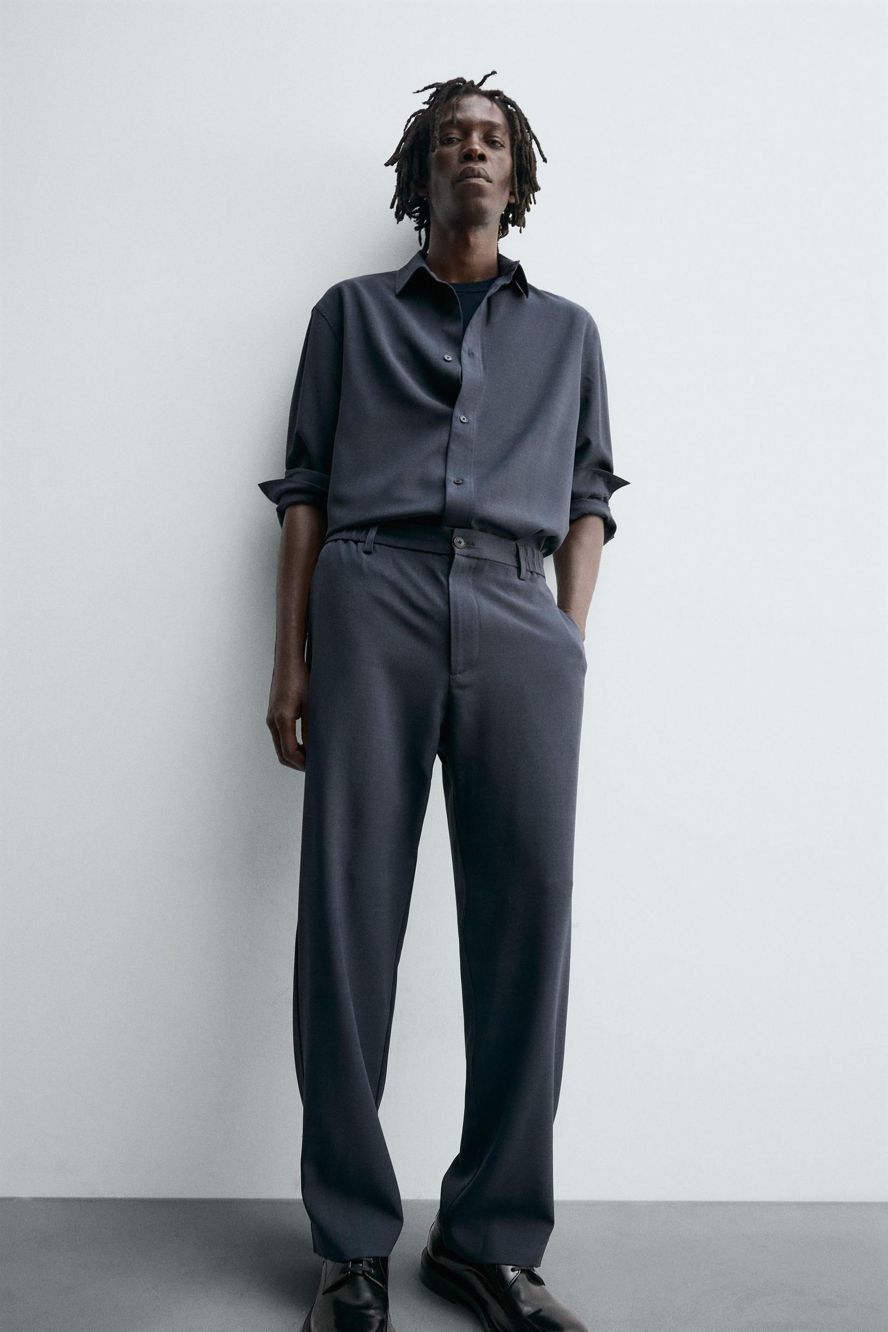 RELAXED FIT FLOWING TROUSERS - Image 5