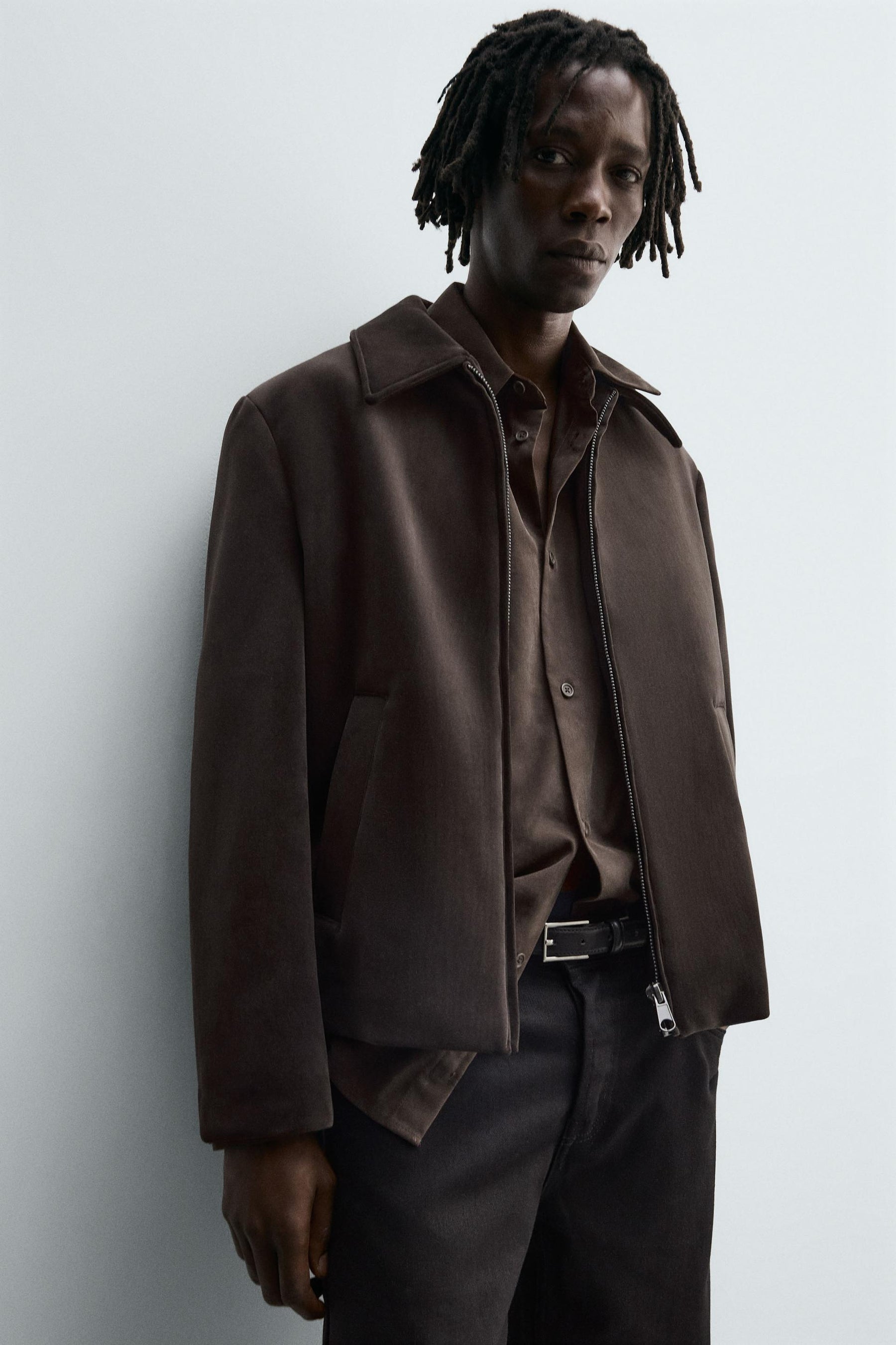 REGULAR FIT VELVET JACKET - Image 6