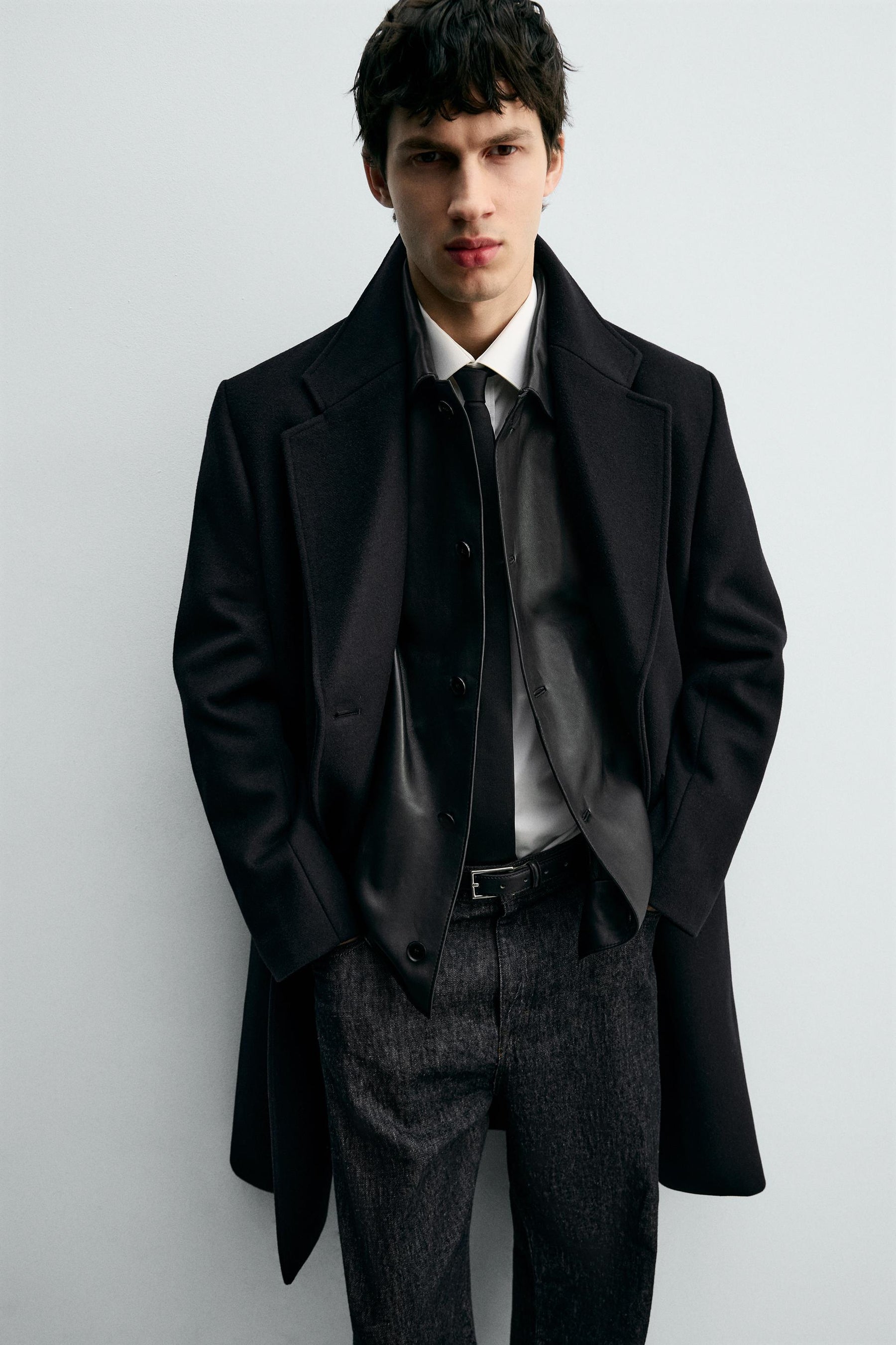 WOOL BLEND DOUBLE-BREASTED COAT - Image 5