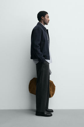 CROPPED FIT WOOL BLEND OVERSHIRT - Image 4