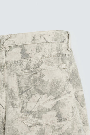 ABSTRACT PRINT RELAXED FIT BERMUDA SHORTS - Image 8