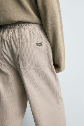 RELAXED FIT STRIPED TROUSERS - Image 5