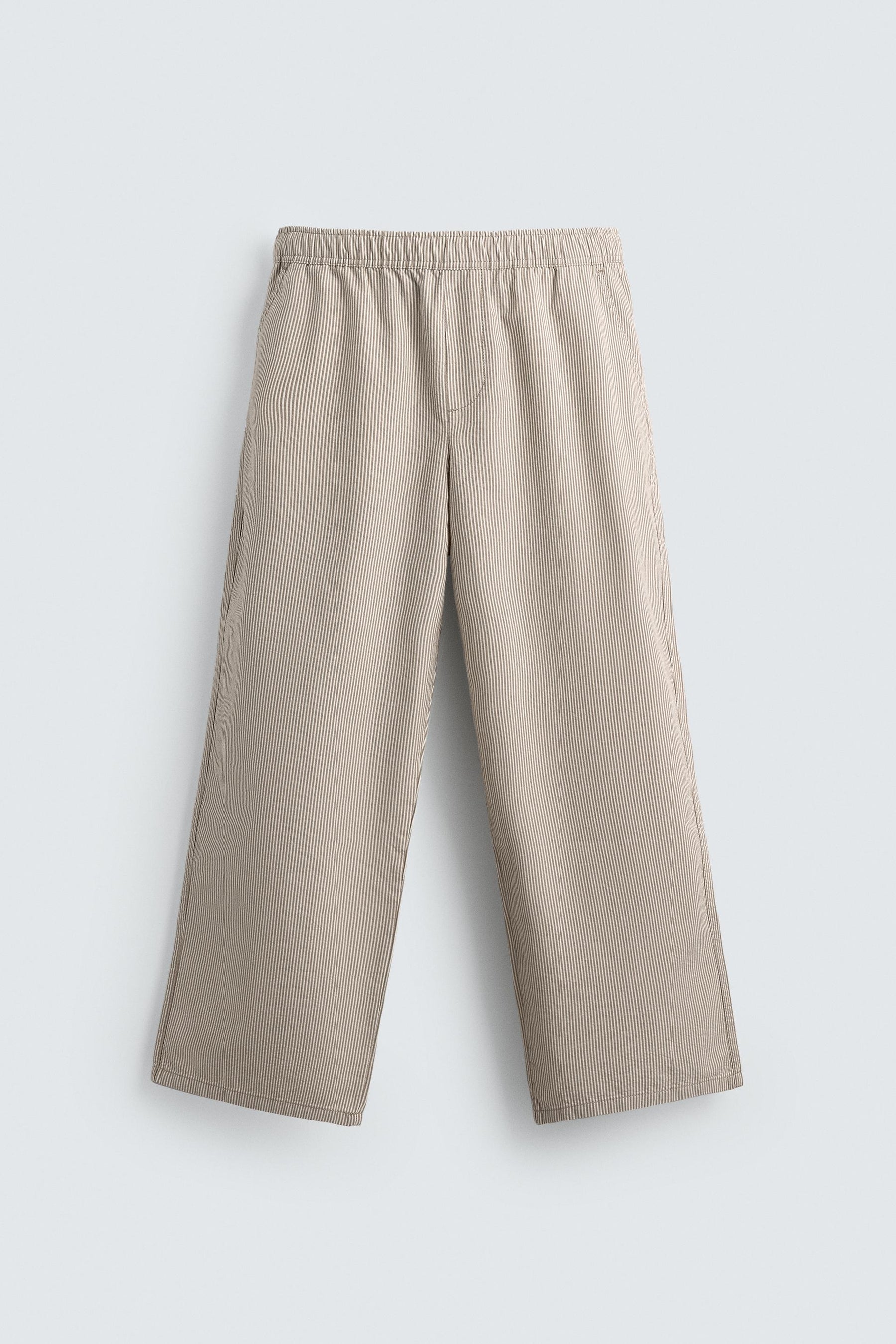 RELAXED FIT STRIPED TROUSERS - Image 7