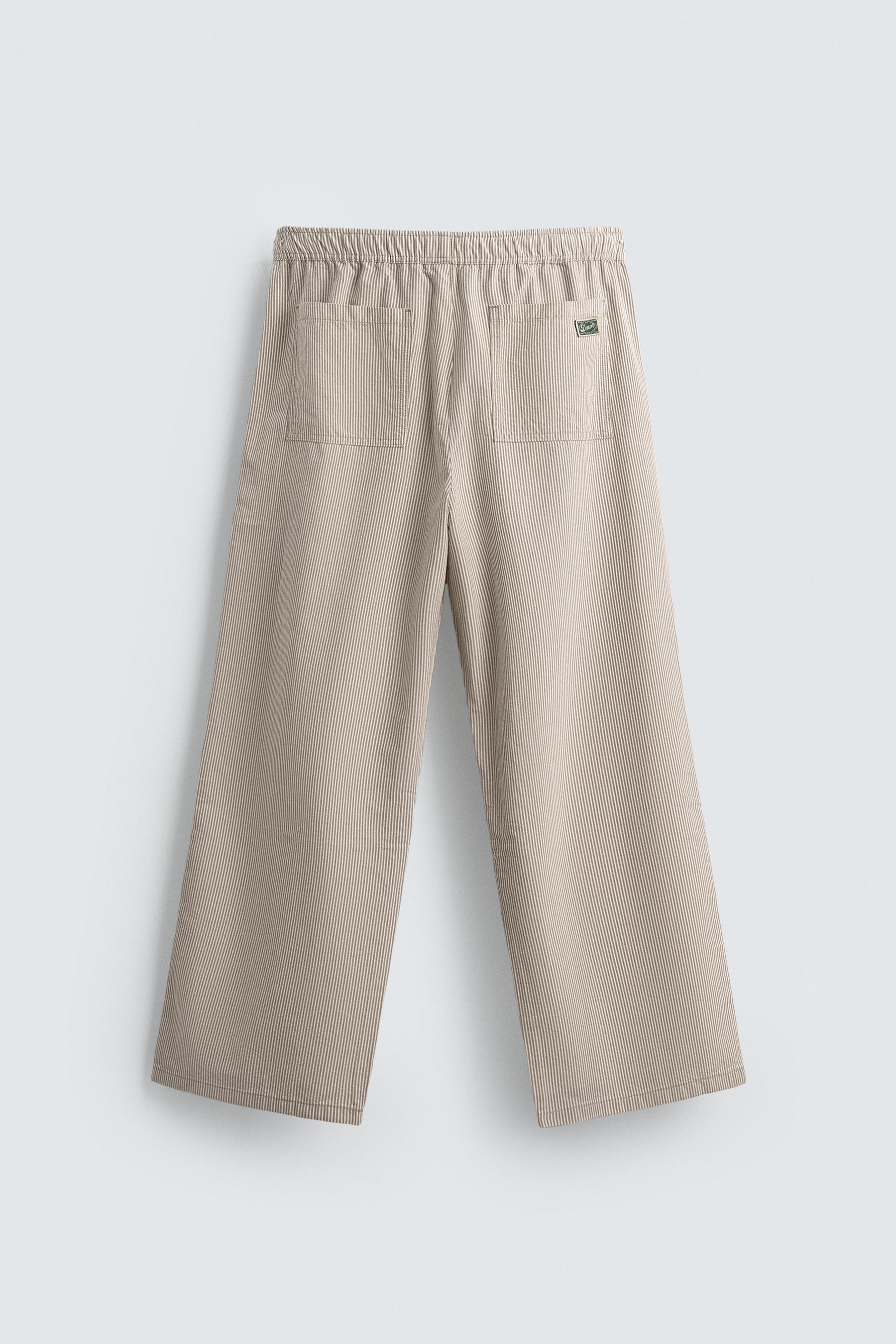 RELAXED FIT STRIPED TROUSERS - Image 8