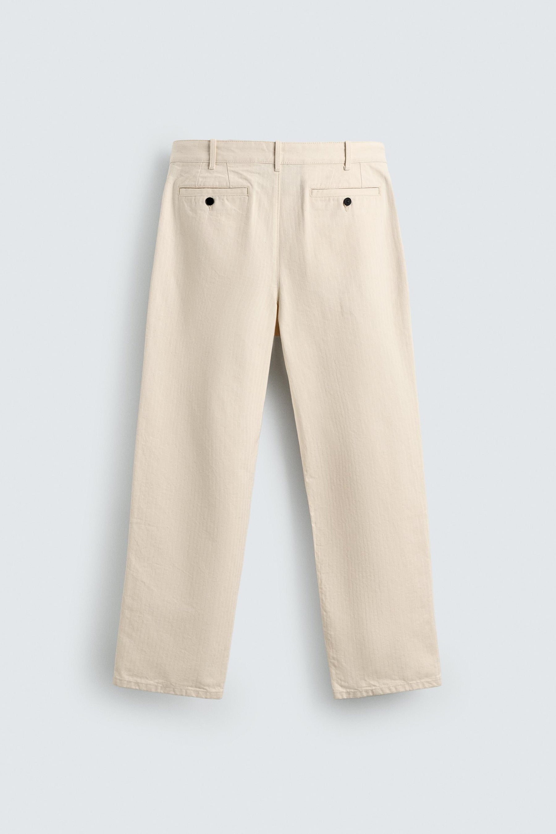 PLEATED HERRINGBONE TROUSERS - Image 8