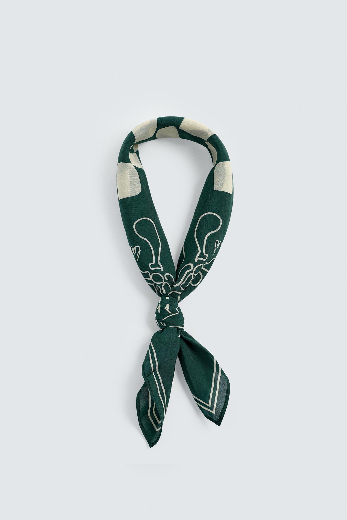 CONTRAST PRINT BANDANA - Image 2