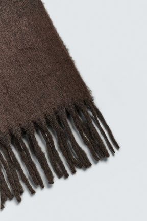BRUSHED FRINGED SCARF - Image 5