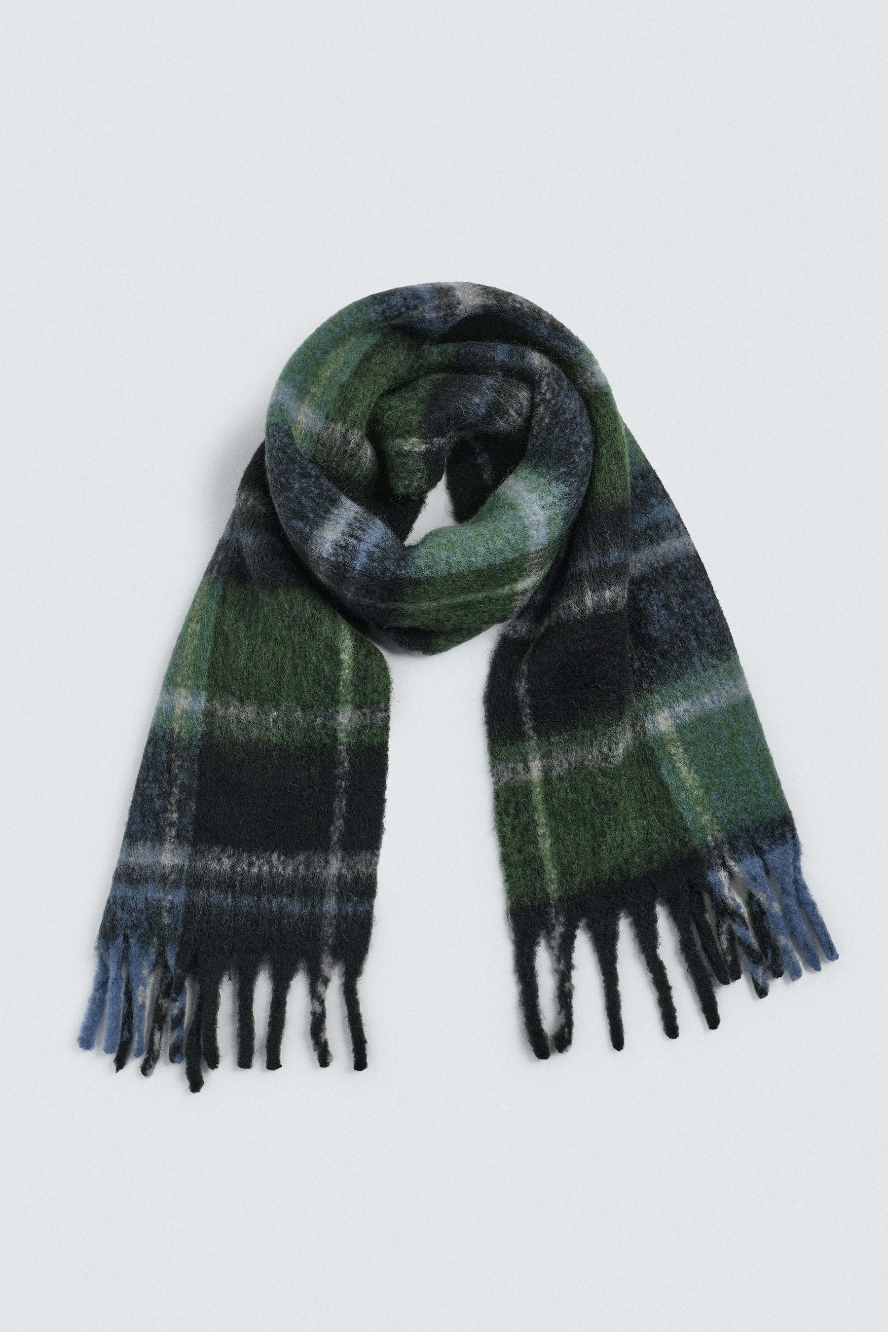 BRUSHED CHECK SCARF - Image 4