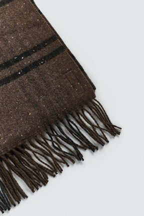 CHECKED WOOL BLEND SCARF - Image 5