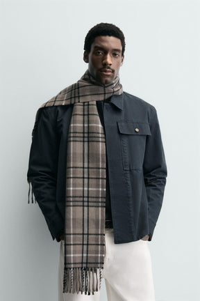 Plaid Scarf Combination
