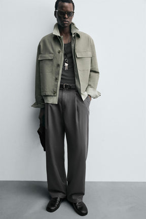 BOXY FIT OVERSHIRT WITH POCKETS - Image 5
